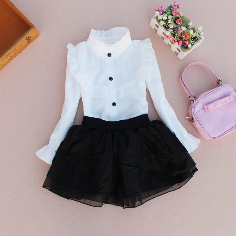 2020 весна осень лето Детская кружевная юбка детская пачка черная для девочек