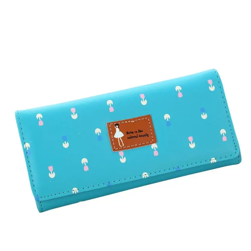 Женские кошельки 2020 Carteras Mujer цветочный конверт с узором Кошелек для монет женский