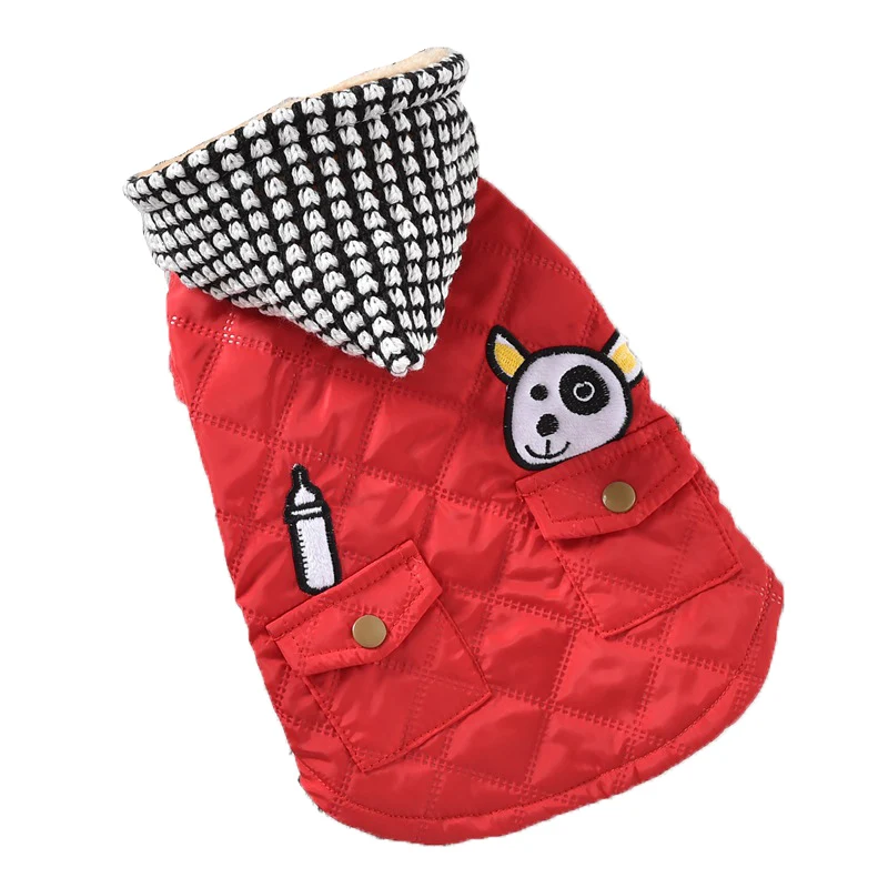 Клетчатые шапки одежда для маленьких собак XS XXL оптовая продажа пальто щенков
