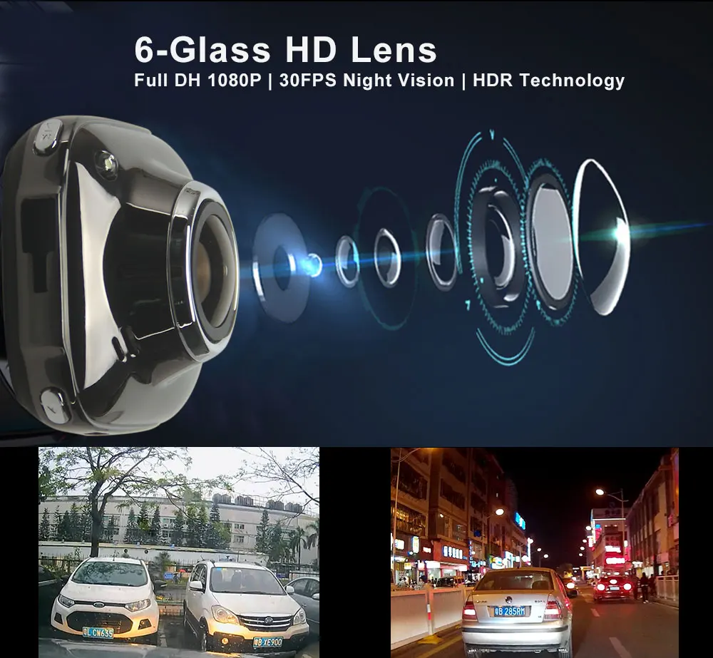 ANSTAR Новый мини регистраторы 1080 P HD камера заднего вида Автомобильный dvr ночное