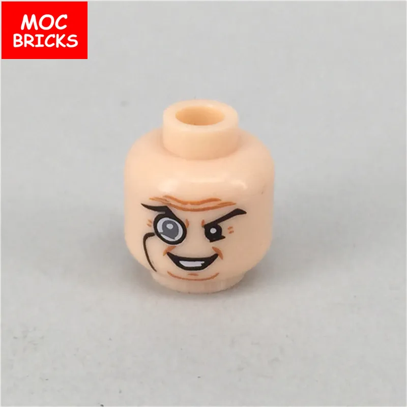 10 шт./лот кубики Moc Мужская и женская фигура голова лицо выражение DIY мини куклы строительные блоки кирпичи игрушки для детей Подарки - Цвет: 8033