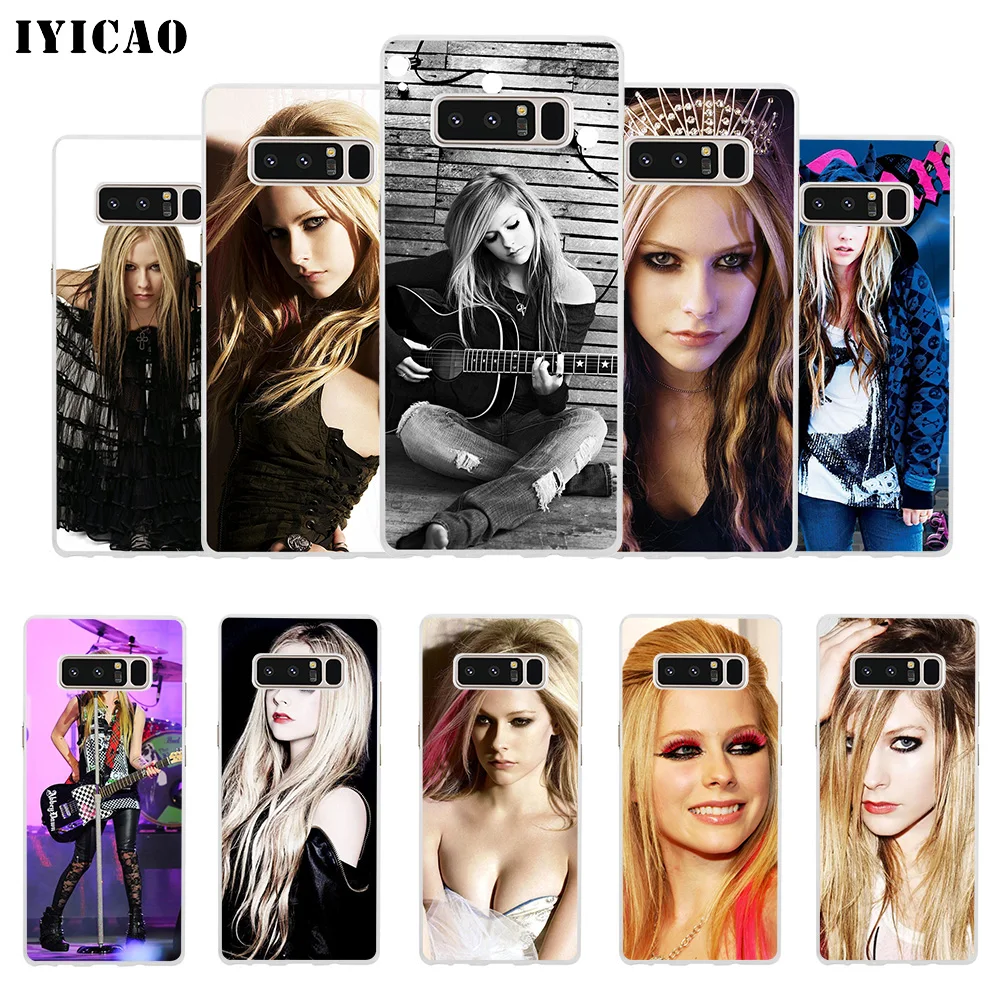 IYICAO Avril Lavigne Мягкий силиконовый чехол для телефона Samsung A5 A6 Plus A7 A8 A9 J3 J5 J7 Note 8 9 TPU