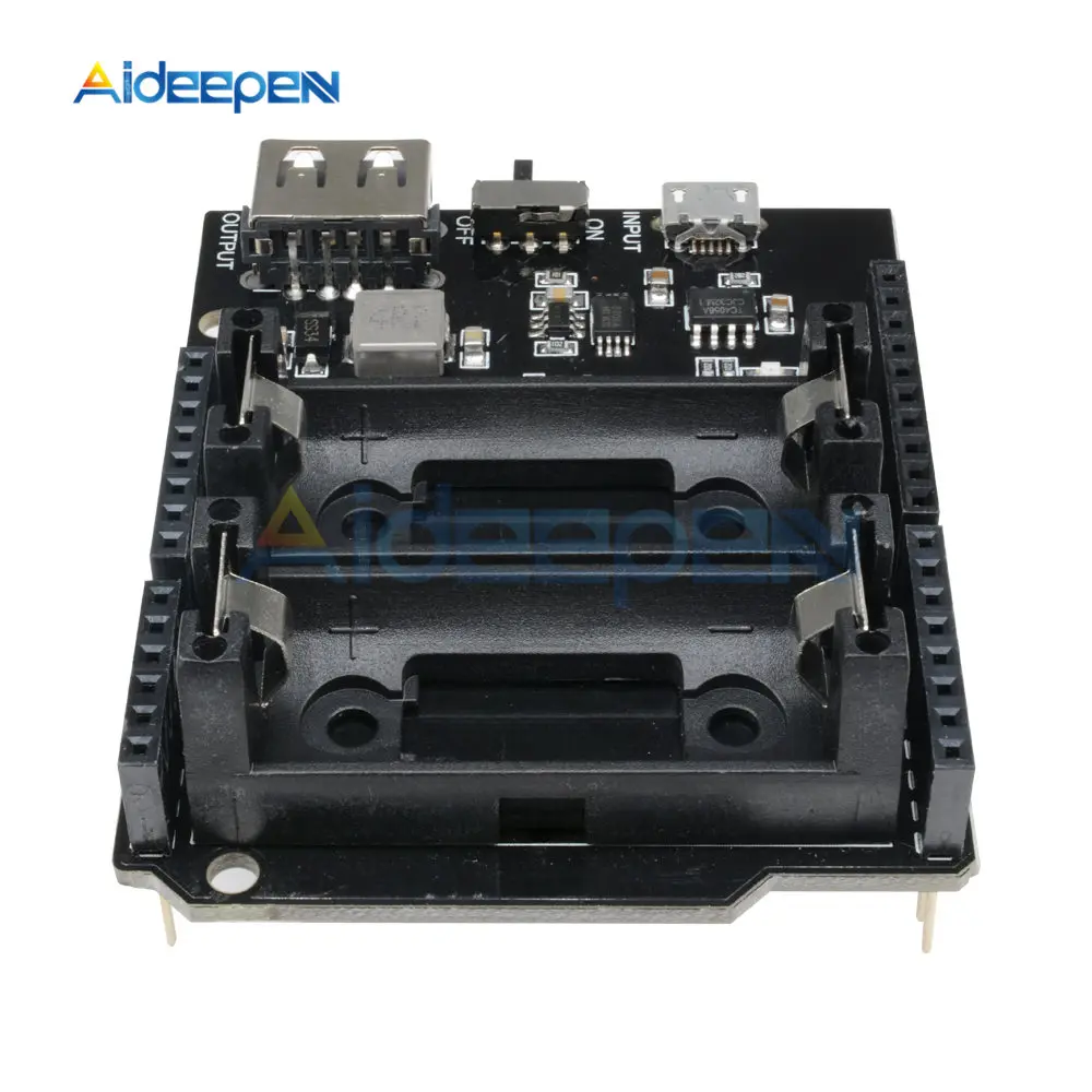 ESP8266 ESP32 источник питания Двойной 16340 перезаряжаемая литиевая батарея зарядное устройство щит плата для Arduino UNO R3 блок питания