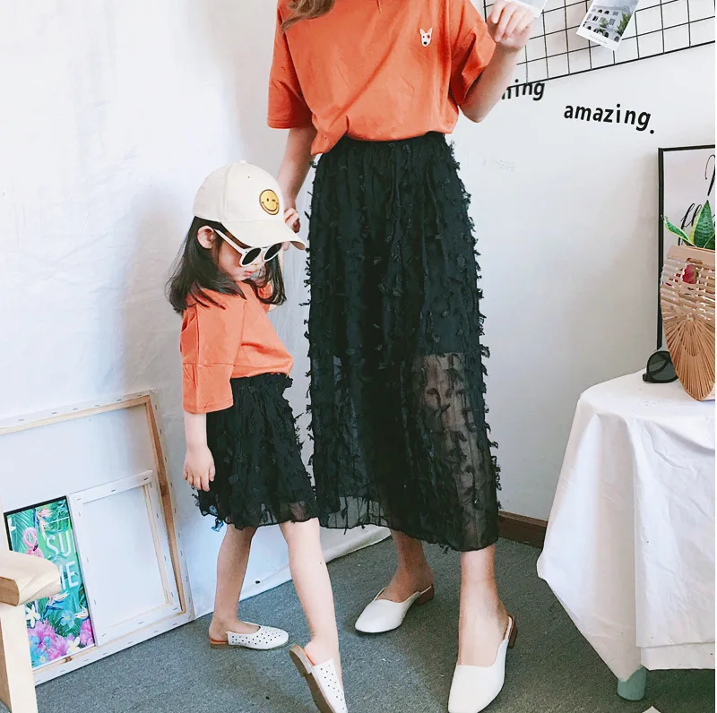 Платья-пачки для мамы и дочки летняя одежда балетные пачки длинные юбки