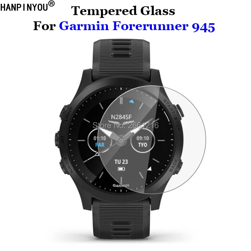Для спортивных смарт-часов Garmin Forerunner 945 закаленное стекло 9H 2.5D Премиум Защитная