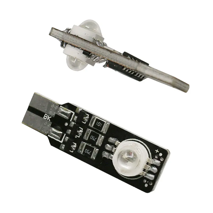 2 шт. 6 Вт RGB T10 5050 SMD W5W 192 168 красочное преобразование Предупреждение стробоскоп