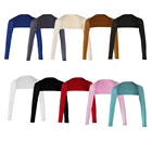 Модный женский мягкий цельный эластичный Топ с длинным рукавом из модала, теплая накидка, хиджаб, мусульманская одежда