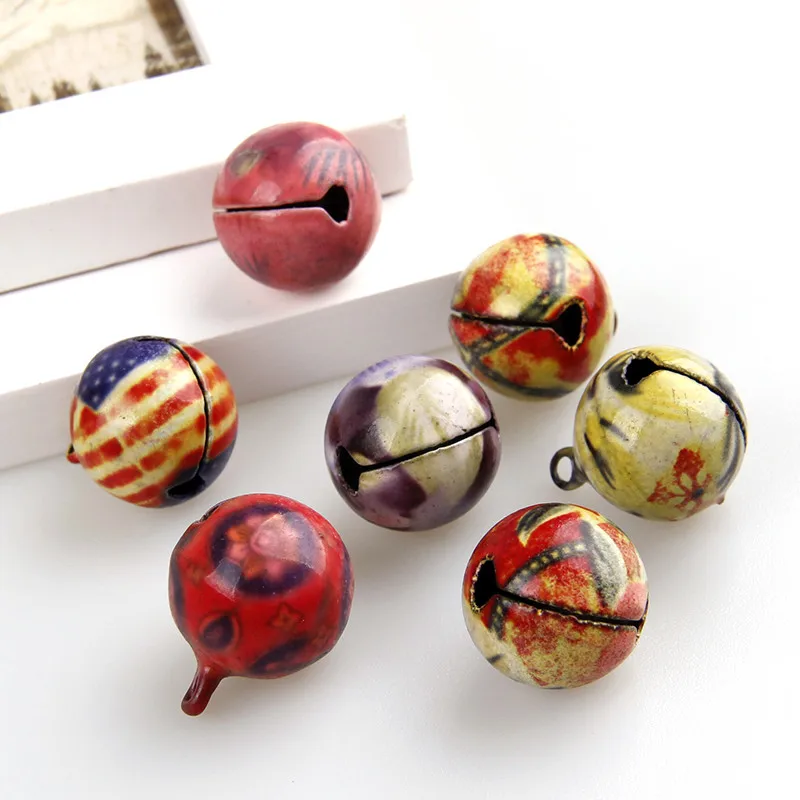 

6pc Small Metal Jingle Bells Loose Beads Festival Party Decoration/Christmas Tree Decorations/DIY Crafts Accessories