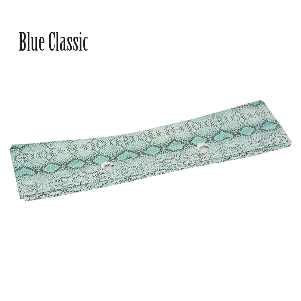 Blue classic Tanqu украшение с кожаной отделкой для Obag O Bag Классическая Мини искусственная однотонная змеиная кожа PU серпантин планки для весеннего сезона - Цвет: Blue classic