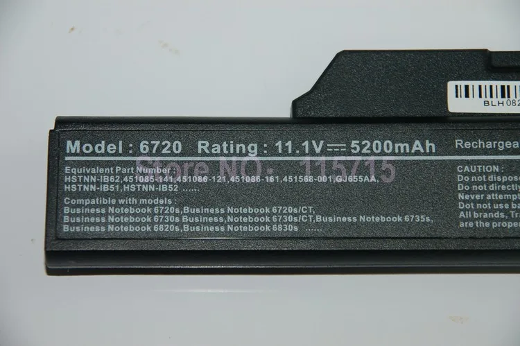 JIGU 5200 мАч для Hp Compaq 550 HSTNN XB52 610 6820s 6830s бизнес ноутбук 6720s 6720s/CT 6730s Аккумулятор