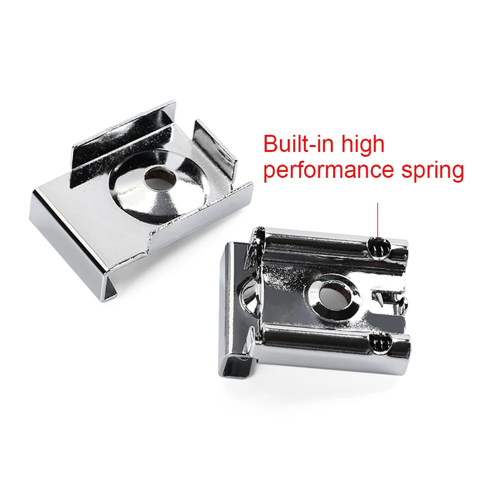 4PCS/Set Mirror Clips Wall Bracket Spring Loaded Glass Clamps Bedroom Durable Bathroom Multifunctional Adjustable Hanger Square