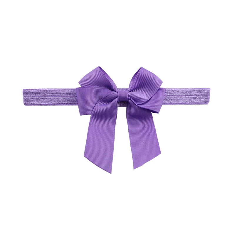 Colors Ribbon Float Headband Solid Candy Color Baby Kids Girls Mini Bowknot Hairband Elastic Hair Accessories | Детская одежда и