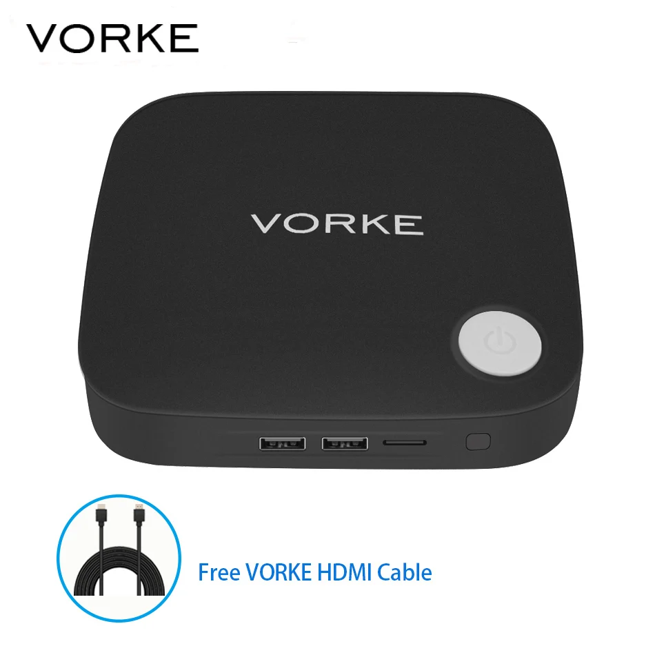 Русский сток vorke V1 плюс Windows MINI PC 4G RAM 6 B SSD intelapollo озеро J3455 4K @ 60 Гц 802.11AC WI FI Gigabit LAN HDMI