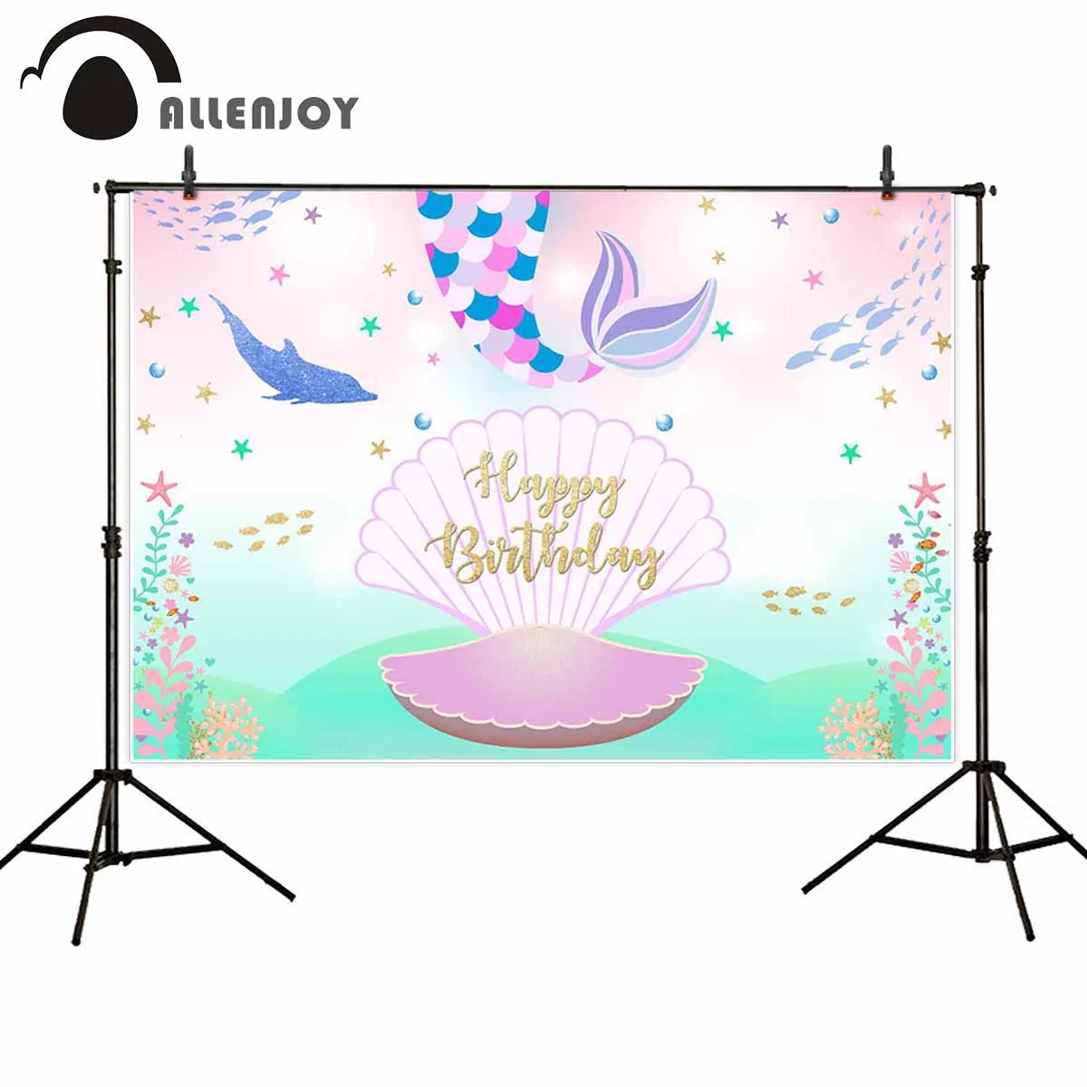 Allenjoy одеяло хвост русалки вечерние фонов коралл оболочки под морской рыбы