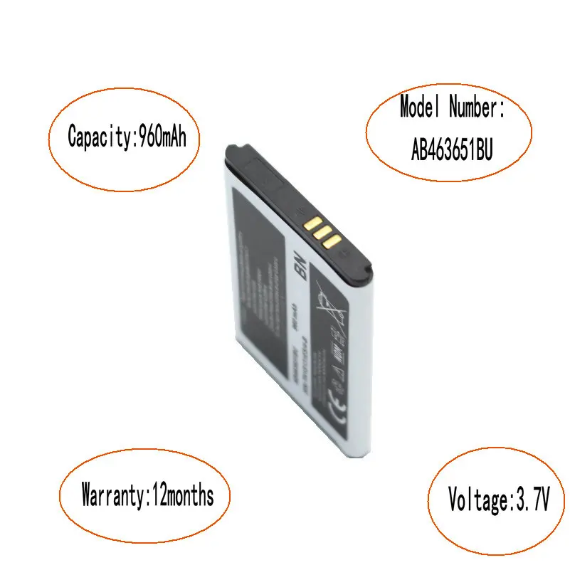 Аккумулятор и зарядное устройство iSkyamS 2x960 мАч AB463651BU для Samsung S3650 S5600 S5610 S5630C S5560C C3370