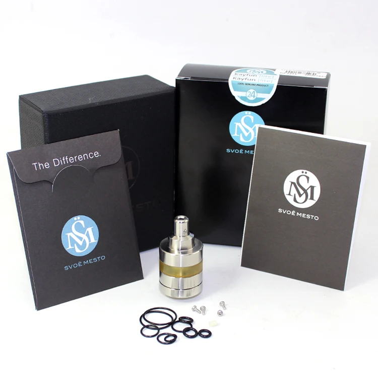 Новейший Kayfun RTA SXK Lite MTL 22 мм диаметр 33 высота 2 мл емкость 316SS материал ремонтный