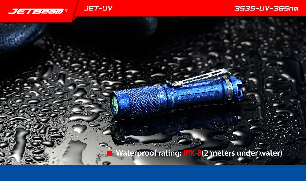 Jetbeam ультрафиолетовый светильник УФ 365nm 3 пресс форма Led фонарик