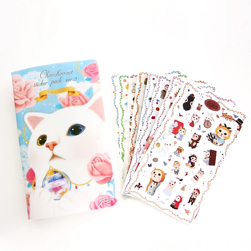 8 Простыни Детские/Pack корейский Jetoy Kawaii милые котята кошка украшения Стикеры