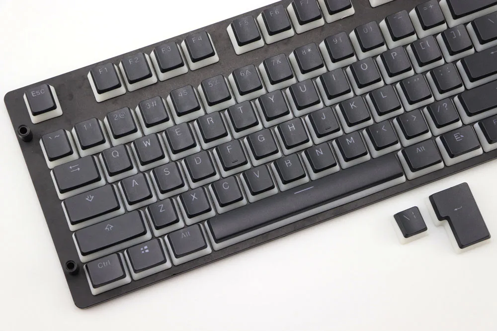 Двойная съемка 108 ключ ANSI макет PBT OEM профиль пудинг Двойная кожа с подсветкой Keycap для механической игровой клавиатуры MX переключатели
