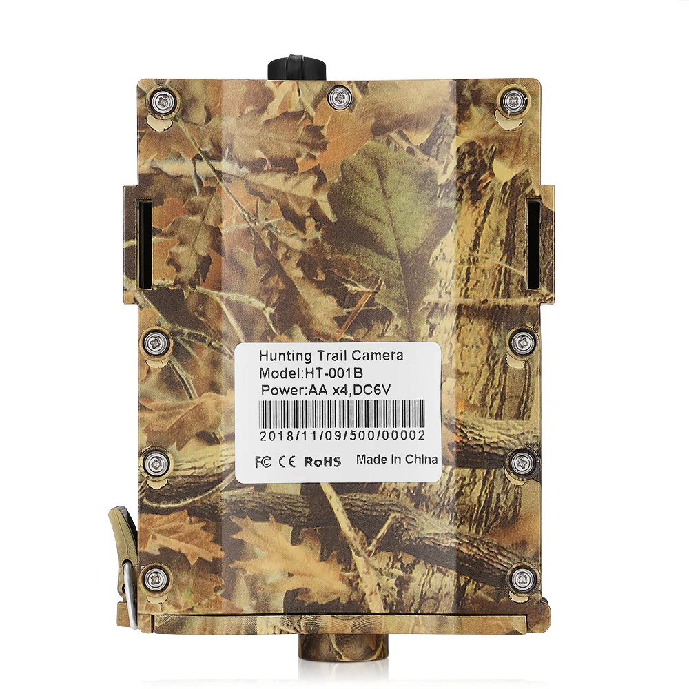 HT - 001B Trail Camera 12MP 1080P 30pcs Infra LEDs 850nm Hunting IP65 Waterproof 120-Degree Angle Wild | Спорт и развлечения