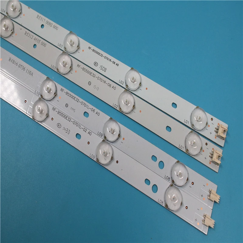 1 комплект = 4 шт. светодиодная подсветка для TCL D50A710 L50F2850A RF-BS500E32-0701L RF-BS500E32-0701R-02 A0 |