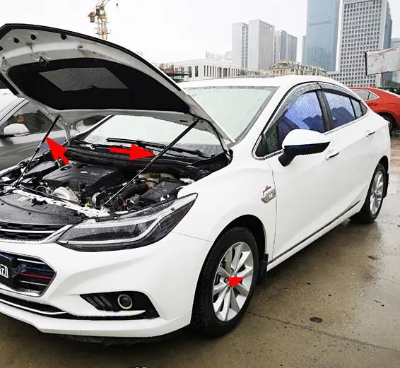 2 шт. капот Распорки газа пружинный амортизатор поддержка подходит для CHEVROLET Cruze до автомобильные аксессуары