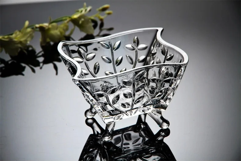 Креативная Хрустальная стеклянная Тележка коробка с декоративными конфетами