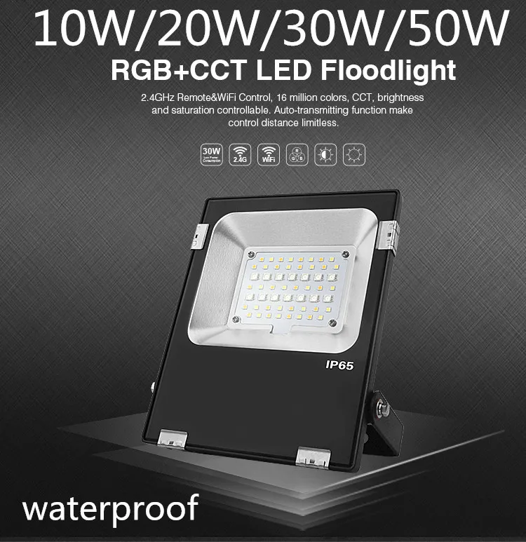 Фсветильник осветительный светодиодный 10/20/30/50 Вт RGB + CCT IP65|cct led|light ip65light outdoor |