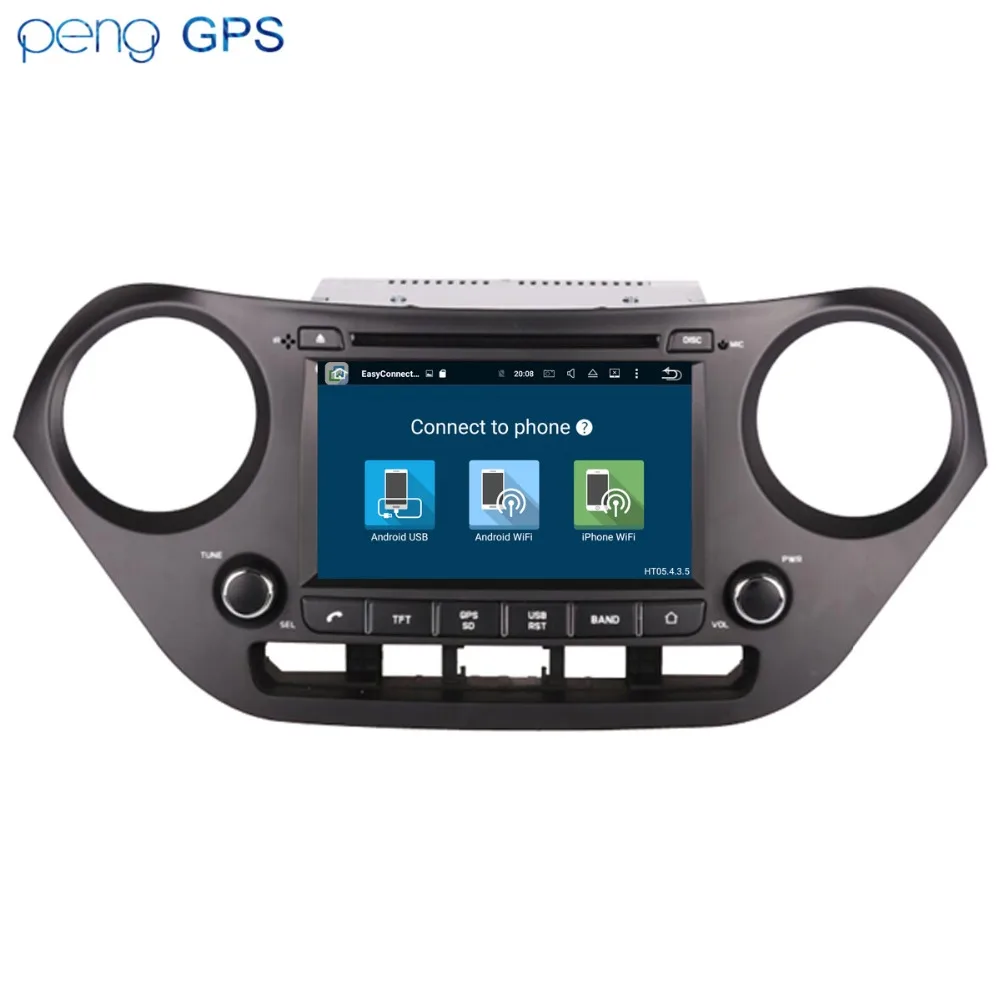 Автомобильный стерео Android 8 1 для hyundai I10 2013 + навигация в автомобиле gps