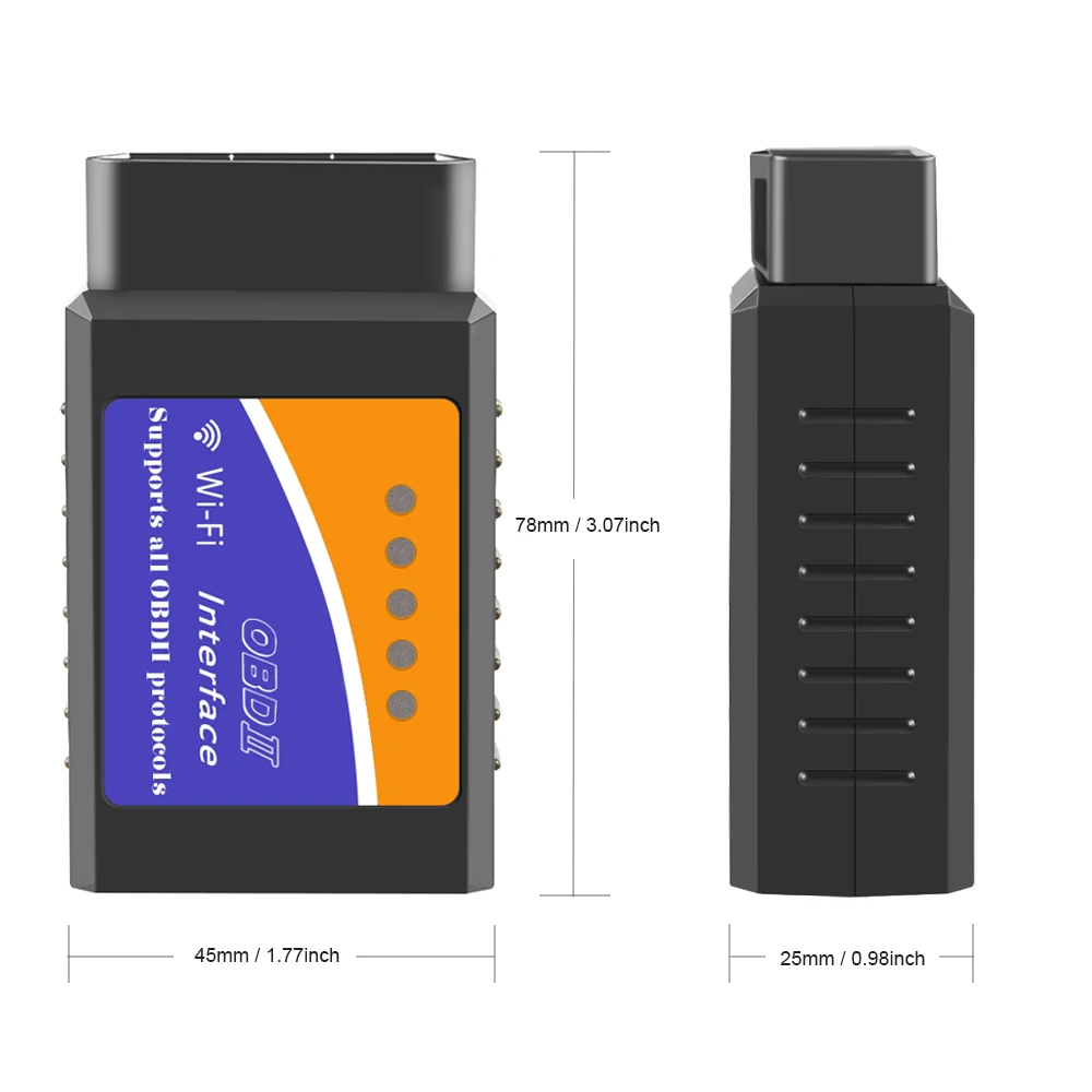 V1.5 Elm327 WIFI адаптер с PIC18F25k80 Obd2 Elm 327 V 1 5 автоматический диагностический сканер для