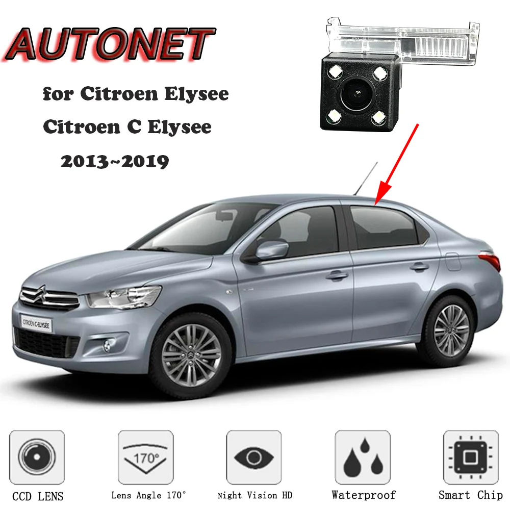 Осенняя HD камера заднего вида ночного видения для Citroen Elysee C 2013 ~ 2019 Оригинальная с