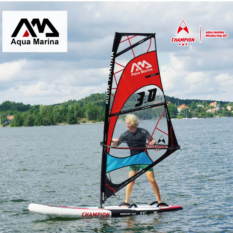 Aqua Марина Чемпион надувной SUP Windsurf надувная доска для серфинга стоящая весло