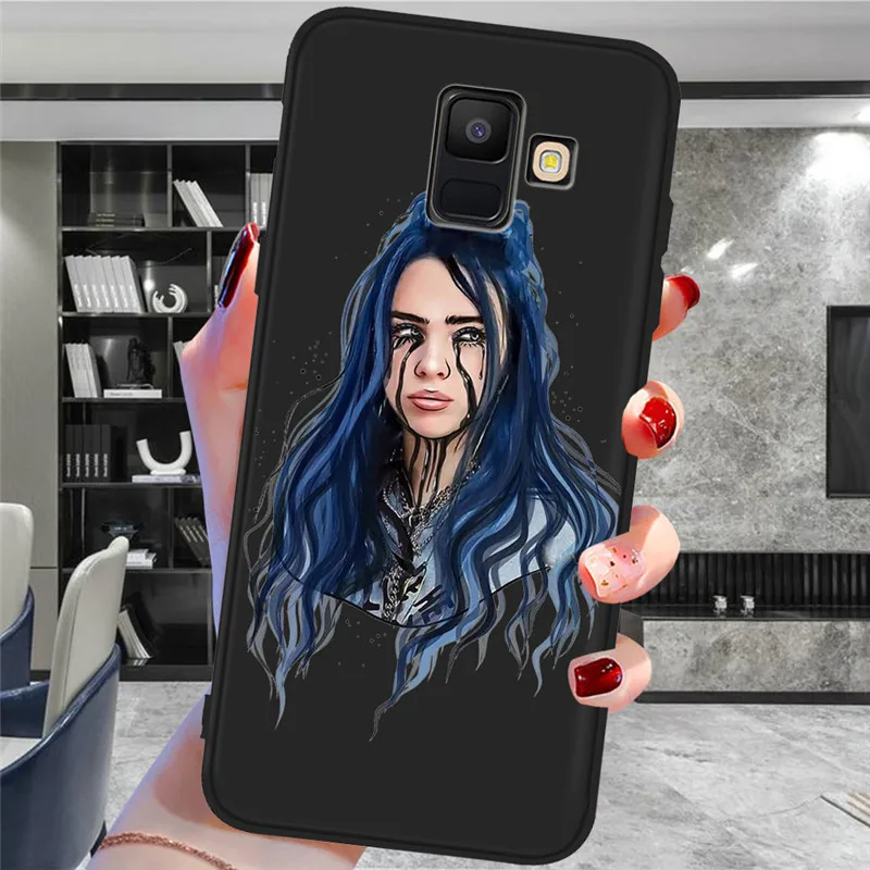 Billie eilish для samsung Galaxy A9 A8 A7 A6 A5 A3 J3 J4 J5 J6 J8 плюс M30 A40S A10 A20E чехол для телефона чехол Coque Etui