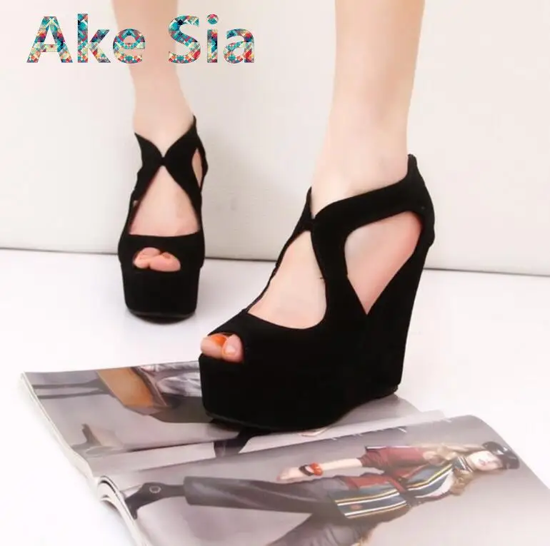 2018 новые летние женские сандалии с высоким подъемом женская обувь на толстой