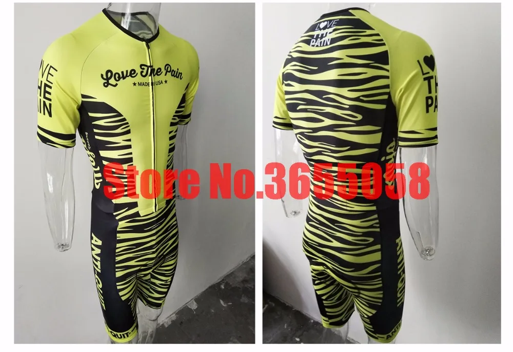 Wattie ink одежда на заказ комплект для велосипеда желтый черный велокостюм triatlon ropa ciclismo кожаный костюм speedsuit комбинезон США