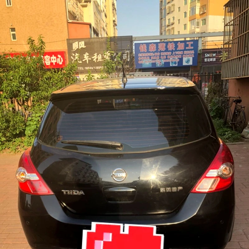 Спойлер на крышу для Nissan Tiida 2011-2015 высококачественный спойлер из АБС-пластика или