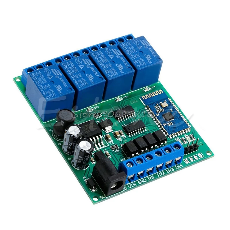 DC 5V 9 12V 24V 4 канальный Релейный модуль Bluetooth беспроводной пульт дистанционного