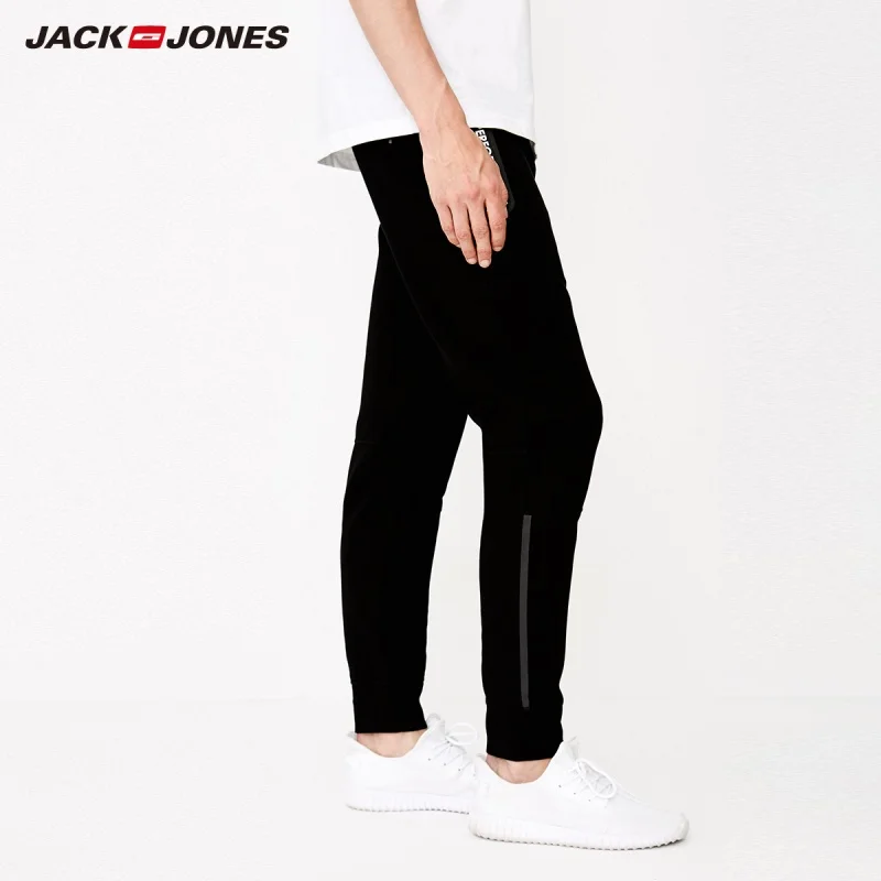 JackJones мужские Стрейчевые штаны для бега зауженные спортивные 218314537|Узкие брюки| |