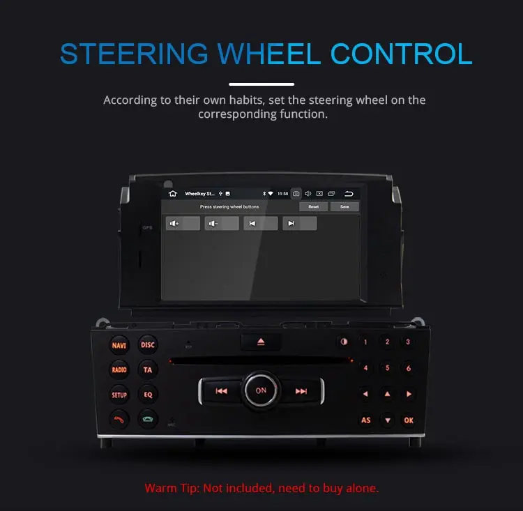 JDASTON Android 9,0 автомобильный dvd-плеер для Mercedes Benz C200 C180 W204 2007-2010 Мультимедиа gps стерео 1Din радио 4G+ 64G Восьмиядерный