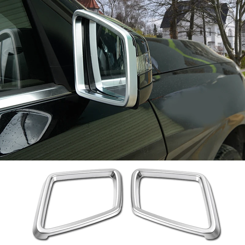Car Stickers For Mercedes Benz GL GLS GLE ML High quality ABS Rear view mirror decorative frame Sequins Accessories | Автомобили и
