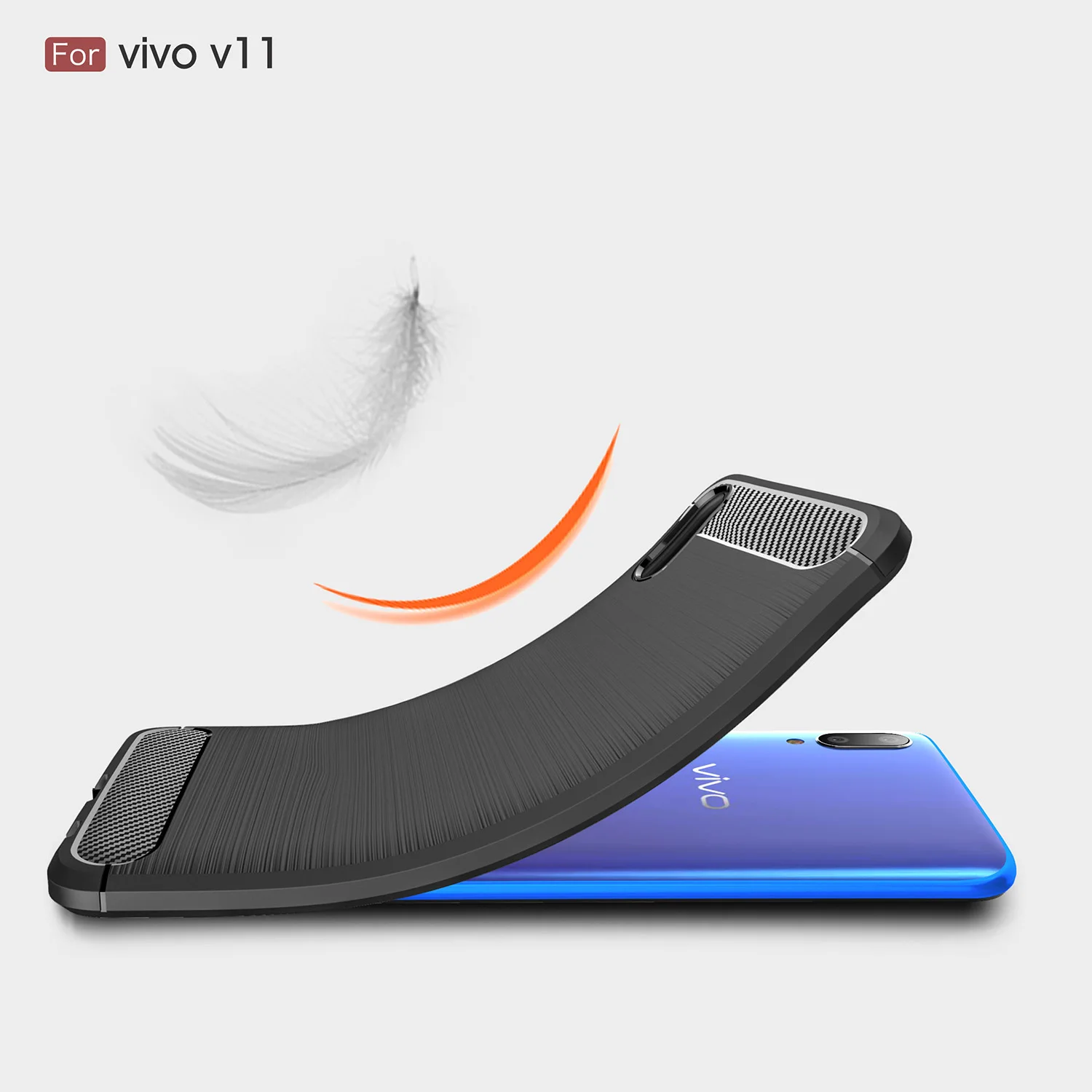 Guxinya силиконовый чехол для телефона s BBK Vivo V11 задняя крышка мягкий из углеродного