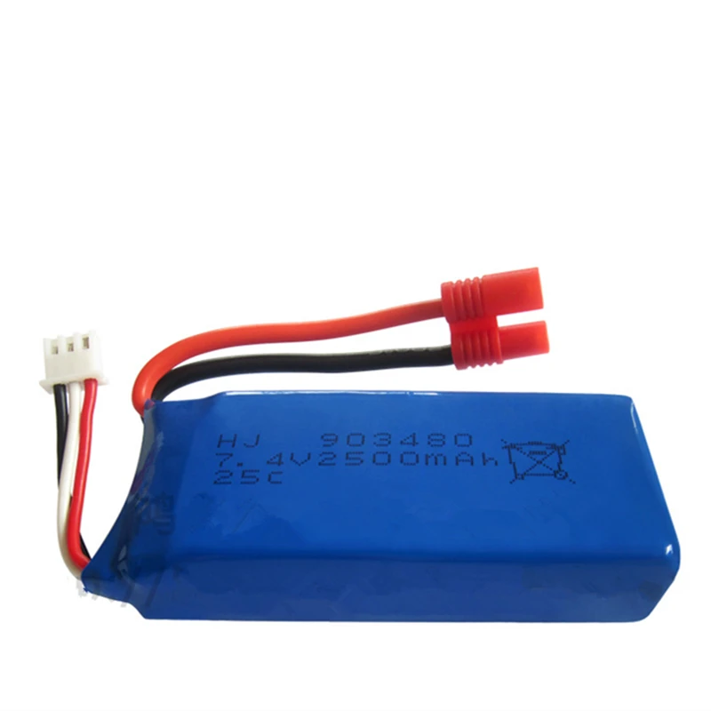 

10pcs/lot 7.4V 2500mAh Lipo Battery for Syma X8 X8C X8W X8G Quadrocopter 7.4 V 2500 mAh high capacity Li-po battery 2S 903480