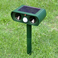 solar ultrasonic dog repeller infrared sensor outdoor garden waterproof frighten cat mouse dog animal repeller dog equipment