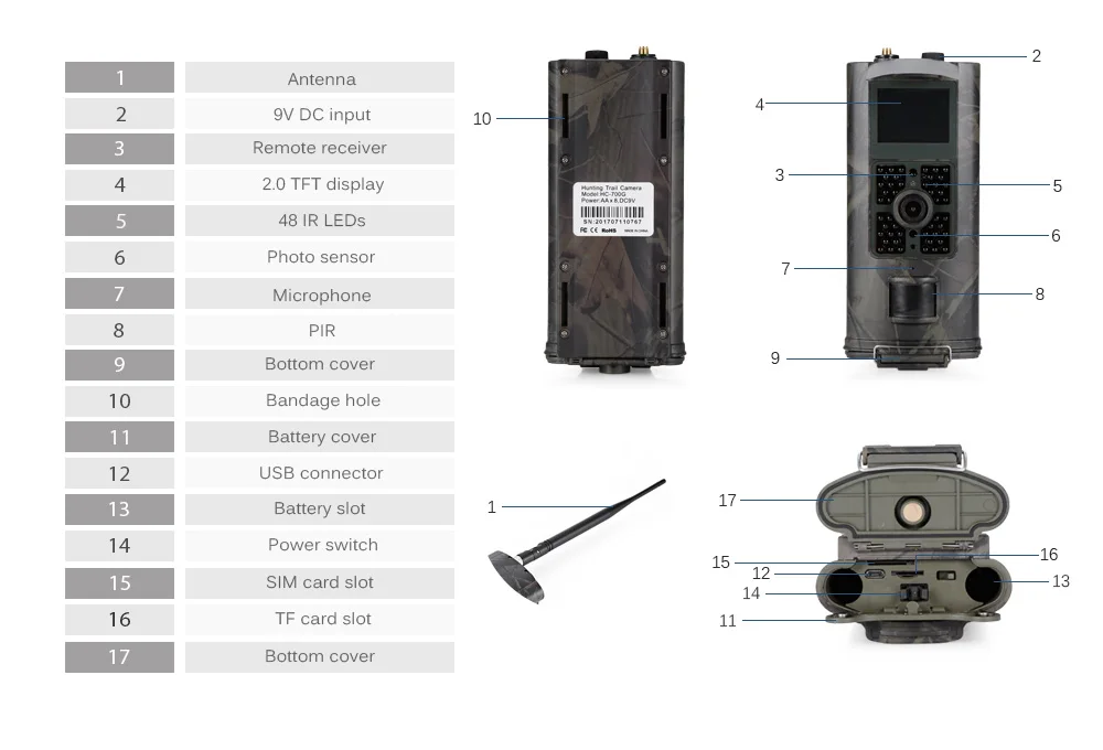 SUNTEKCAM HC-700G, Охотничья камера, дикая, слежение, игровая камера, 3g, MMS, SMS, 16MP, камера слежения, Видео Скаутинг, фото ловушка