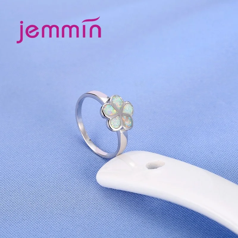 Кольцо женское из серебра 925 пробы с разноцветным огненным опалом | Украшения и