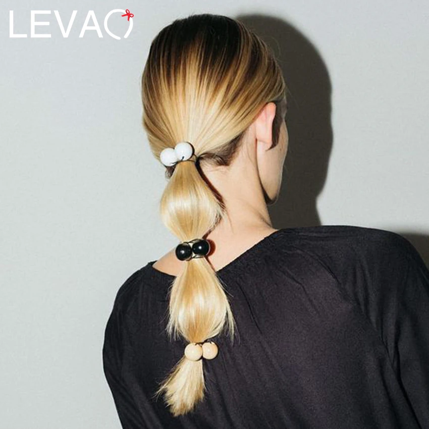 Levao 3 шт./лот Большой жемчуг бусы повязка на голову для женщин аксессуары волос