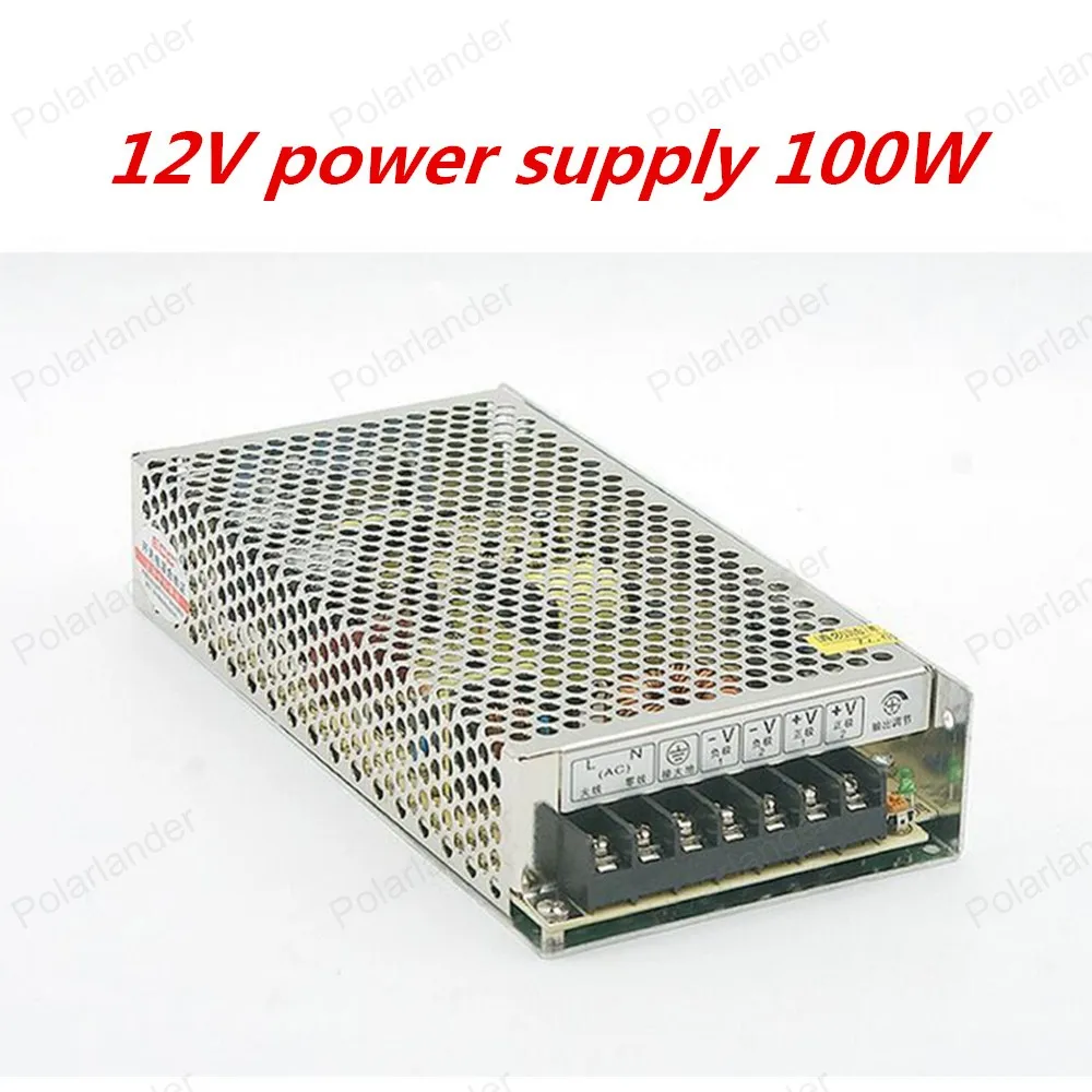 

12V 8.3A 100W Switching power supply Driver For LED Light Strip Display AC110V/ 220VFactory Supplier free shipping