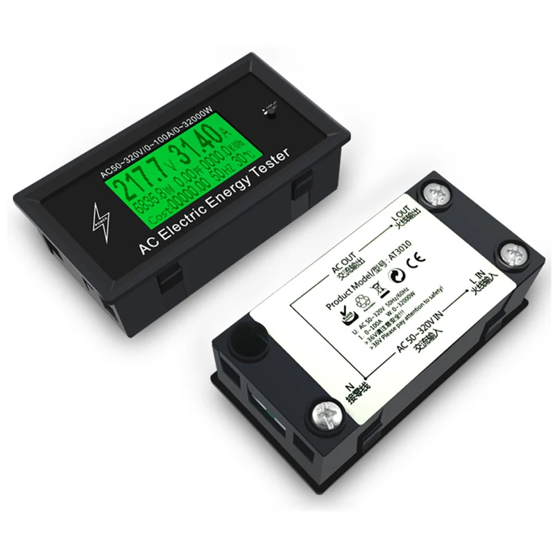AC50~ 320V 100A 3KKW цифровые измерители напряжения индикатор мощности энергии вольтметр амперметр тока Ампер Вольт ваттметр тестер детектор