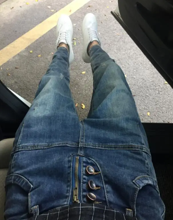 retro blue 27-36 Новинка мужская одежда модная певица волосы стилист шаровары узкие сильно облегающие джинсы брюки певица костюмы - Цвет: retro blue