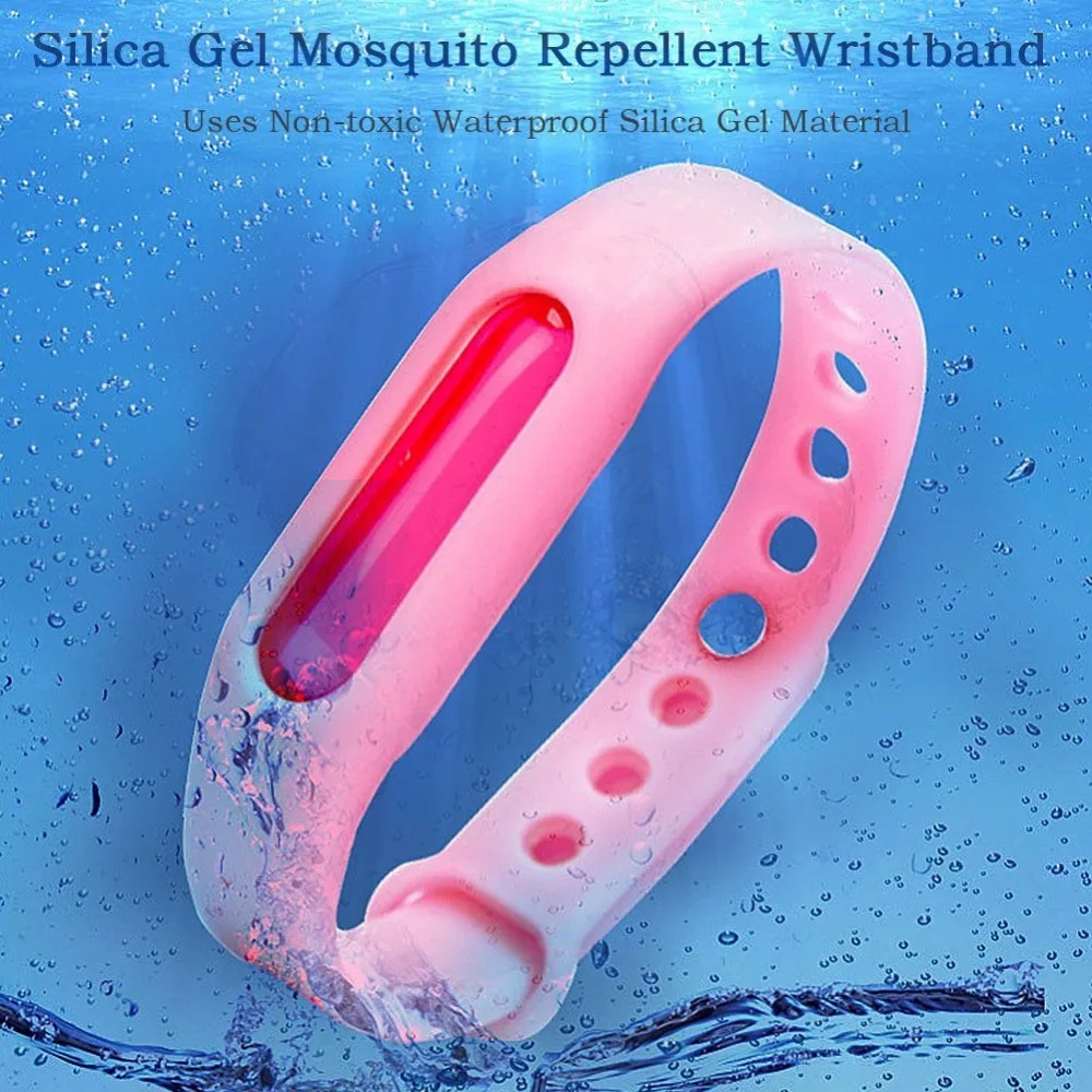 5 шт. антимоскитный Репеллент Браслет + капсула репеллент от насекомых отклонение